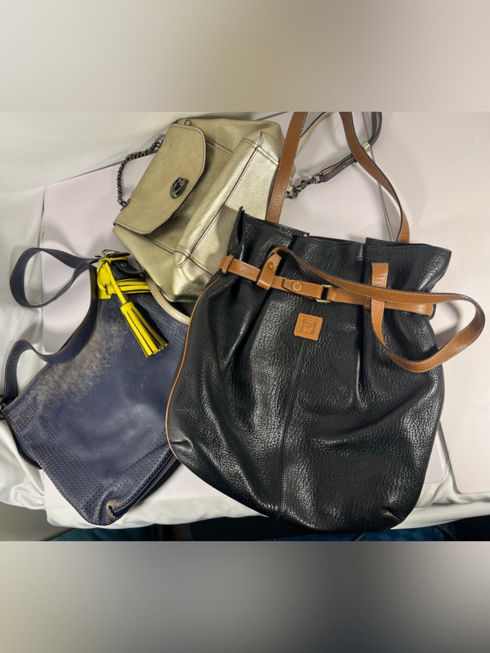 Rehab 51: Coach & Nina Ricci Designer Handbags 3-Piece Rehab Project Lot